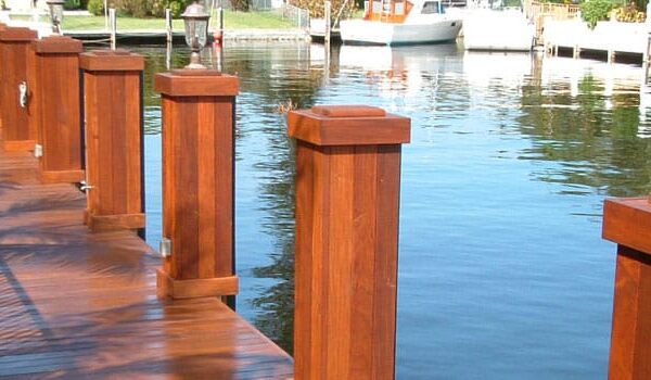 Beautiful Brazilian Hardwood Dock in South Florida