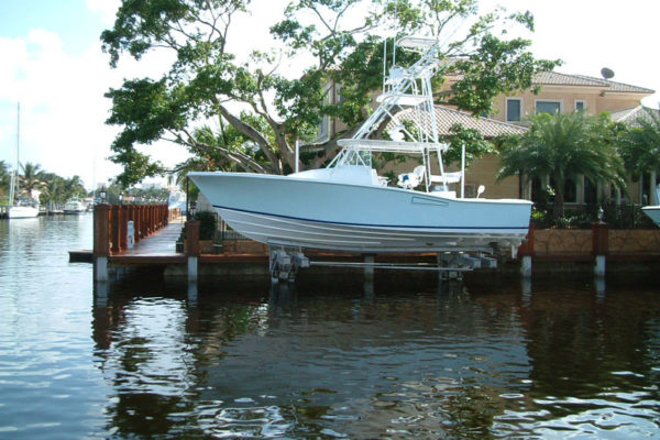 Custom Brazilian Hardwood Deck & Boat Lifts South Florida