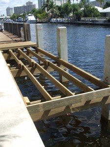 30 Foot Dock Extension in Progress