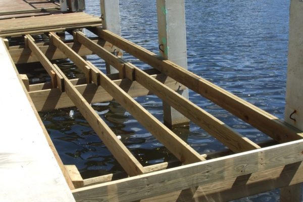 30 Foot Dock Extension in Progress