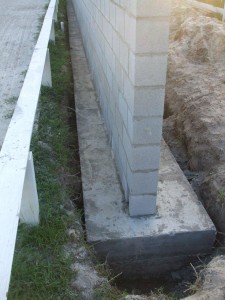 Concrete Mirrored Dressage Wall Under Construction