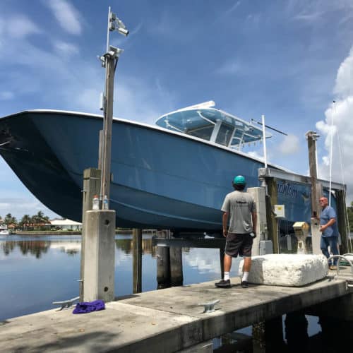 24k lb 4 post boatlift