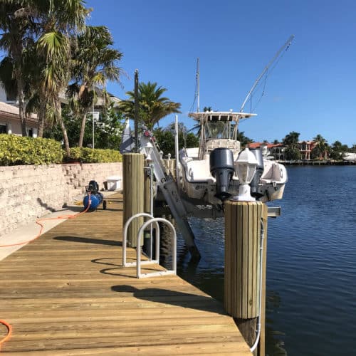 Dock rebuild in Lighthouse Point, Florida