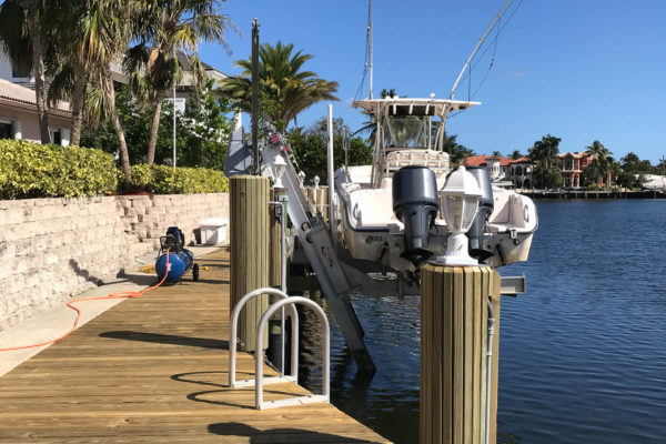 Dock rebuild in Lighthouse Point, Florida