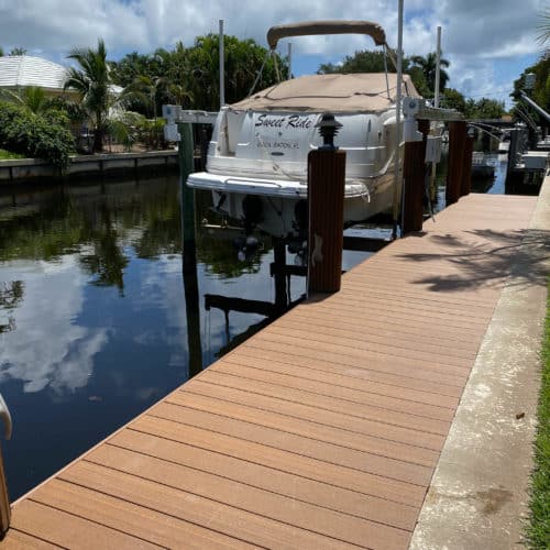 Custom dock in Boca Raton