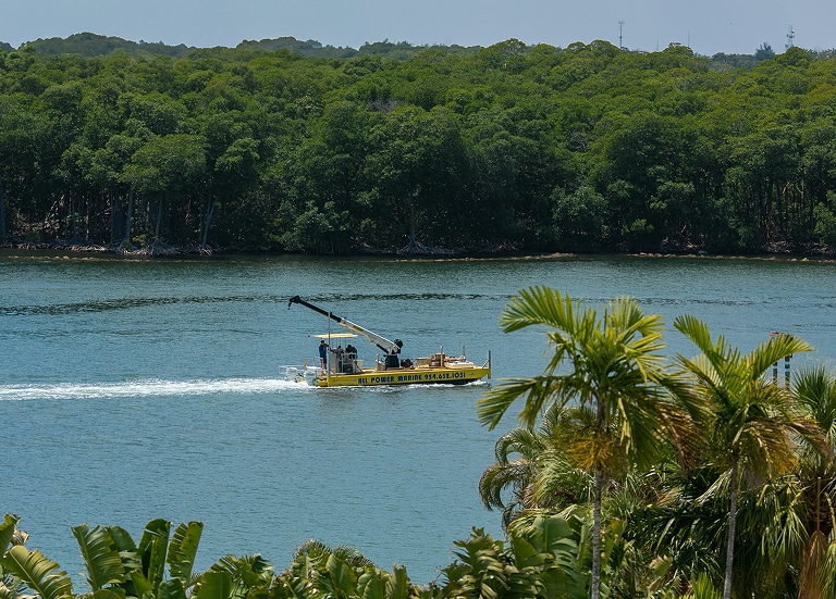 All Power Marine barge.