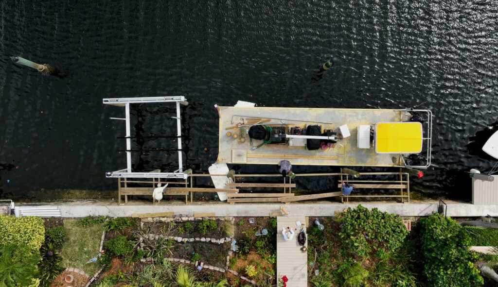 Barge dock construction fort lauderdale.