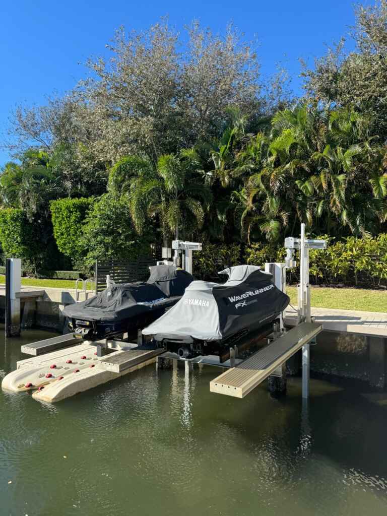 Double jet ski lift in boca raton.